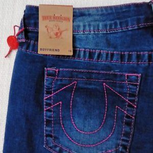 True Religion Coral Short End Denim Shorts 16